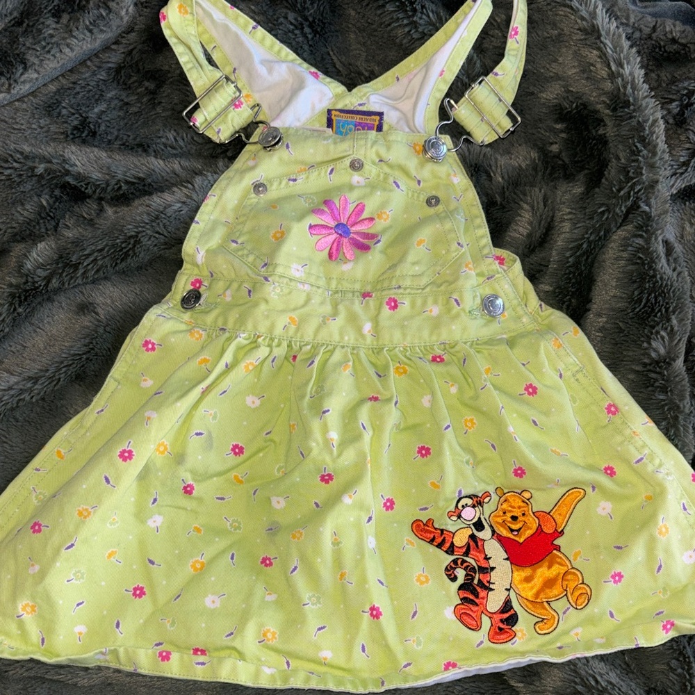 Vintage Disney Winnie the Pooh & Tigger Overall Dress